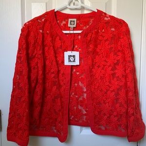 Anne Klein Mesh cardigan